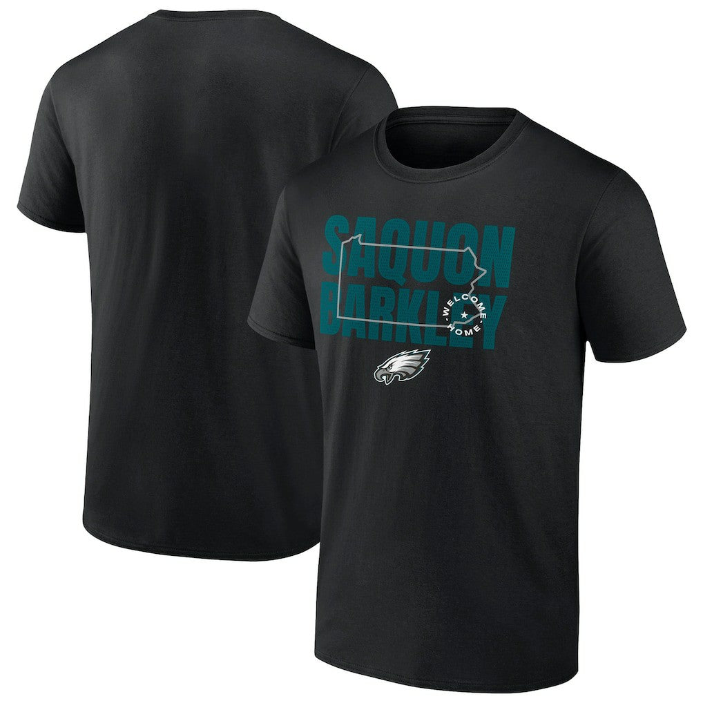 Saquon Barkley Philadelphia Eagles Welcome Home T-Shirt Black