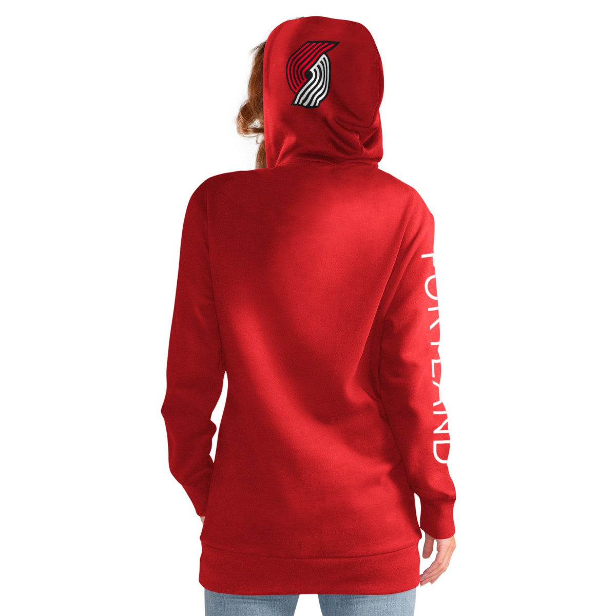 Portland Trail Blazers G-III 4Her by Carl Banks Women's Base Coach Pullover Hoodie Red