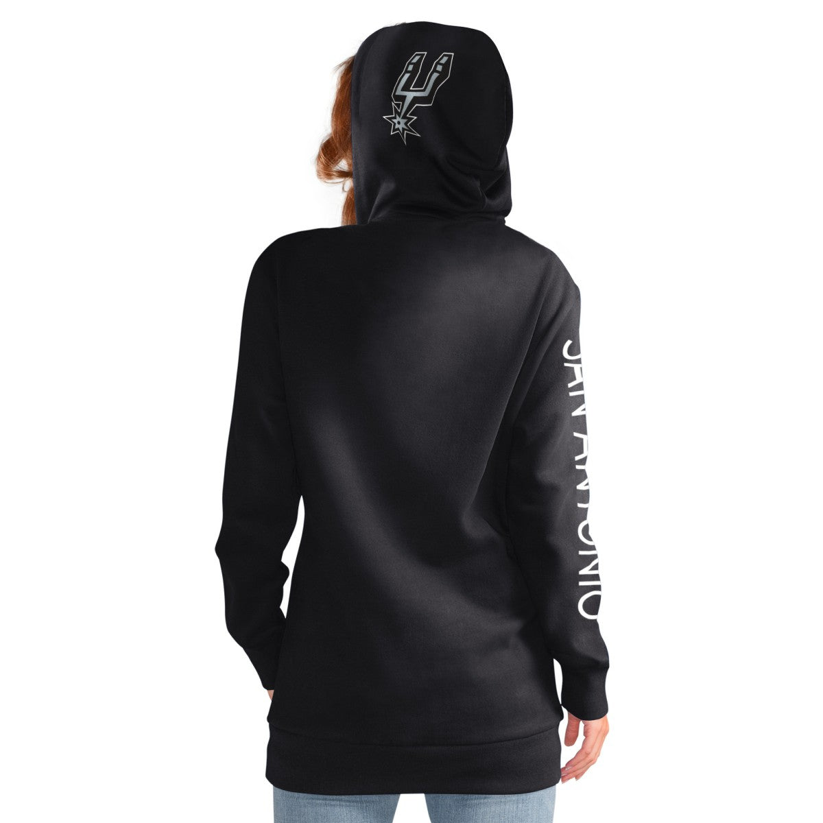 San Antonio Spurs G-III 4Her by Carl Banks Women's Base Coach Pullover Hoodie Black