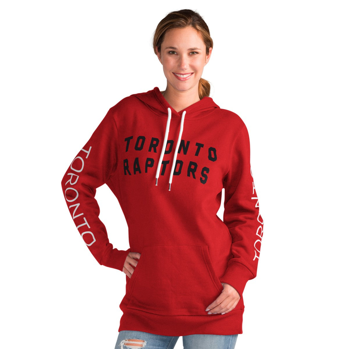 Toronto Raptors G-III 4Her by Carl Banks Women's Base Coach Pullover Hoodie Red