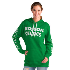 Boston Celtics G-III 4Her by Carl Banks Women's Base Coach Pullover Hoodie Kelly Green