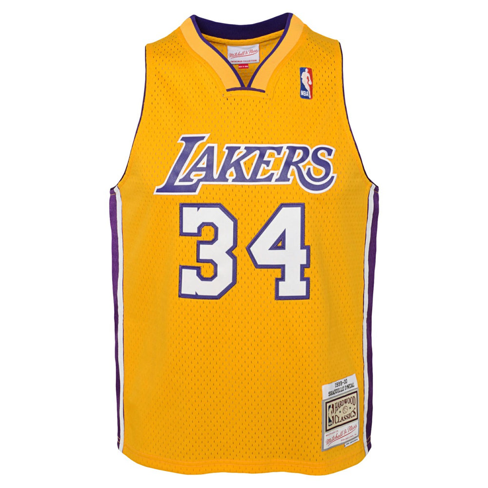 Shaquille O'Neal Los Angeles Lakers Youth 1999/00 Hardwood Classics Swingman Jersey Gold