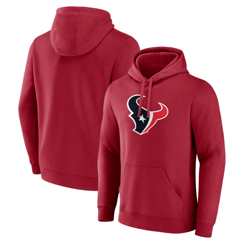 Houston Texans Primary Logo Pullover Hoodie Red