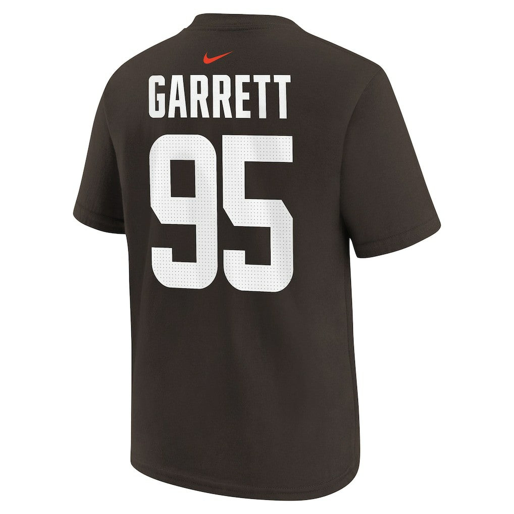 Myles Garrett Cleveland Browns Youth Player Name & Number T-Shirt Brown