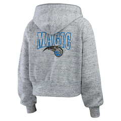 Orlando Magic WEAR by Erin Andrews Women's Speckled Radiator Full-Zip Hoodie Heather Gray