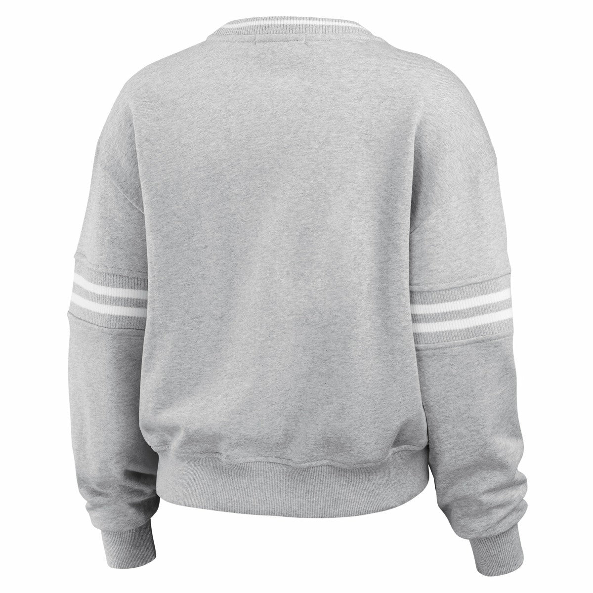 Los Angeles Lakers WEAR by Erin Andrews Women's French Terry Pullover Sweatshirt Heather Gray