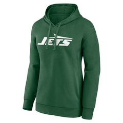New York Jets Women's Primary Logo Pullover Hoodie Green