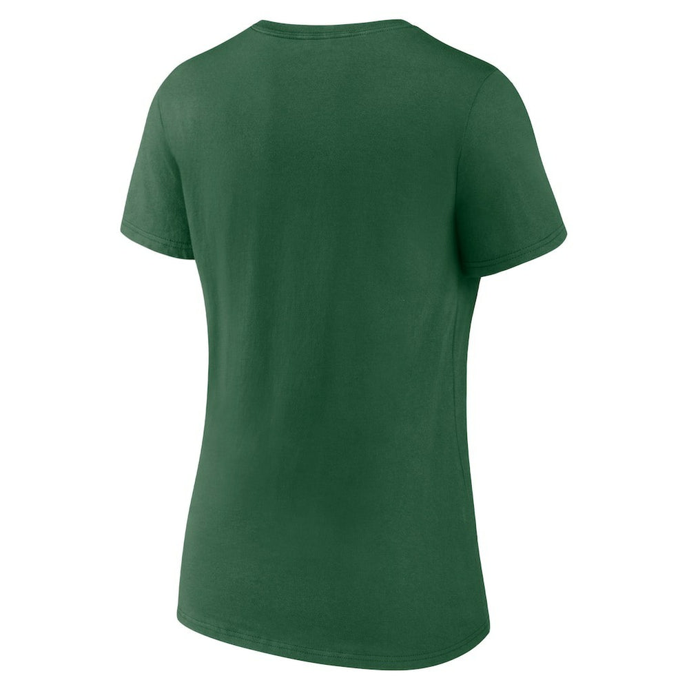 New York Jets Women's Team Lock-Up V-Neck T-Shirt Green