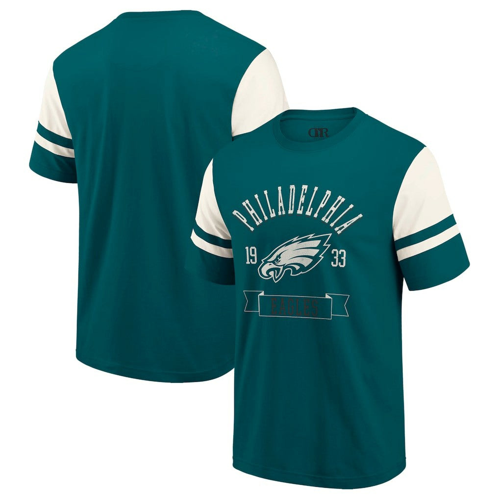 Philadelphia Eagles Darius Rucker Collection Football T-Shirt Midnight Green