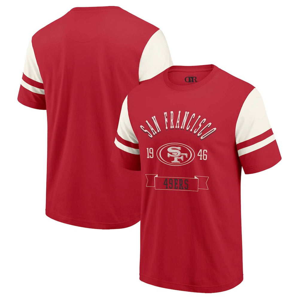 San Francisco 49ers Darius Rucker Collection Football T-Shirt Scarlet