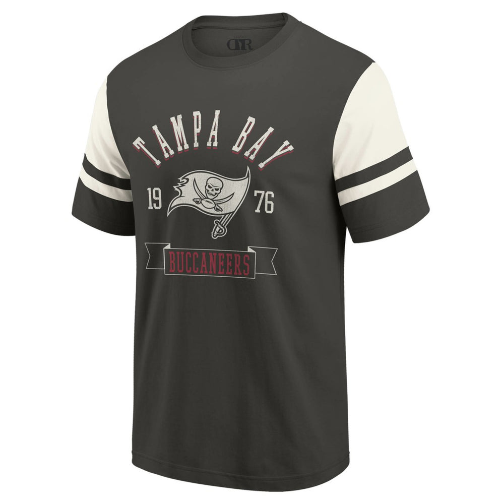 Tampa Bay Buccaneers Darius Rucker Collection Football T-Shirt Pewter