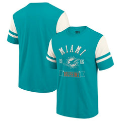 Miami Dolphins Darius Rucker Collection Football T-Shirt Aqua