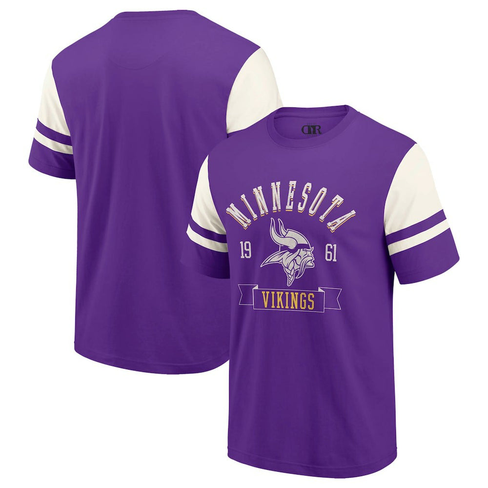 Minnesota Vikings Darius Rucker Collection Football T-Shirt Purple