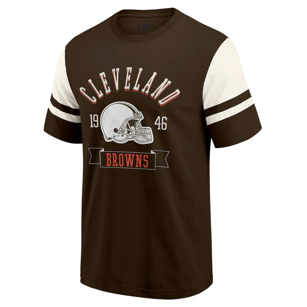 Cleveland Browns Darius Rucker Collection Football T-Shirt Brown