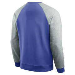 Los Angeles Rams Darius Rucker Collection Colorblock Pullover Sweatshirt Royal/Heather Gray