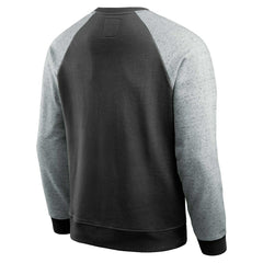 Las Vegas Raiders Darius Rucker Collection Colorblock Pullover Sweatshirt Black/Heather Gray