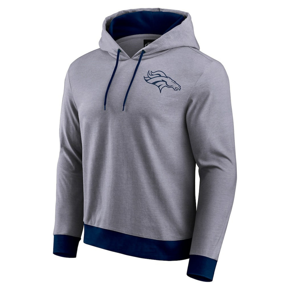 Denver Broncos Darius Rucker Collection Tonal Knit Pullover Hoodie Navy