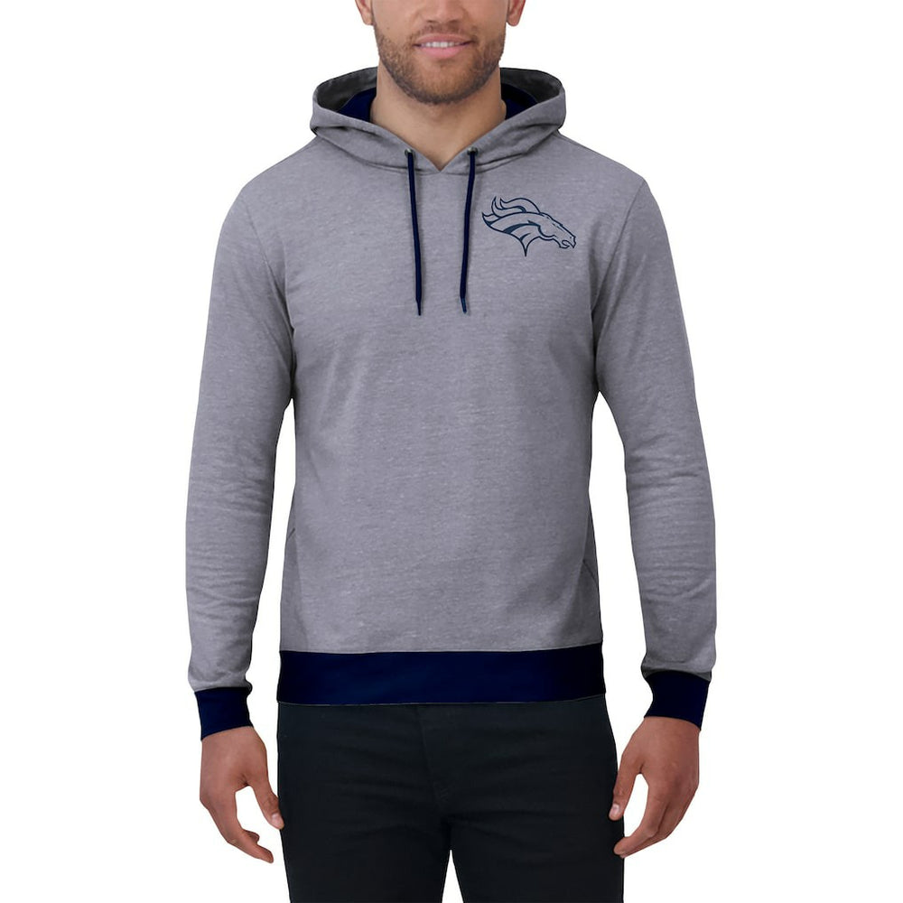 Denver Broncos Darius Rucker Collection Tonal Knit Pullover Hoodie Navy