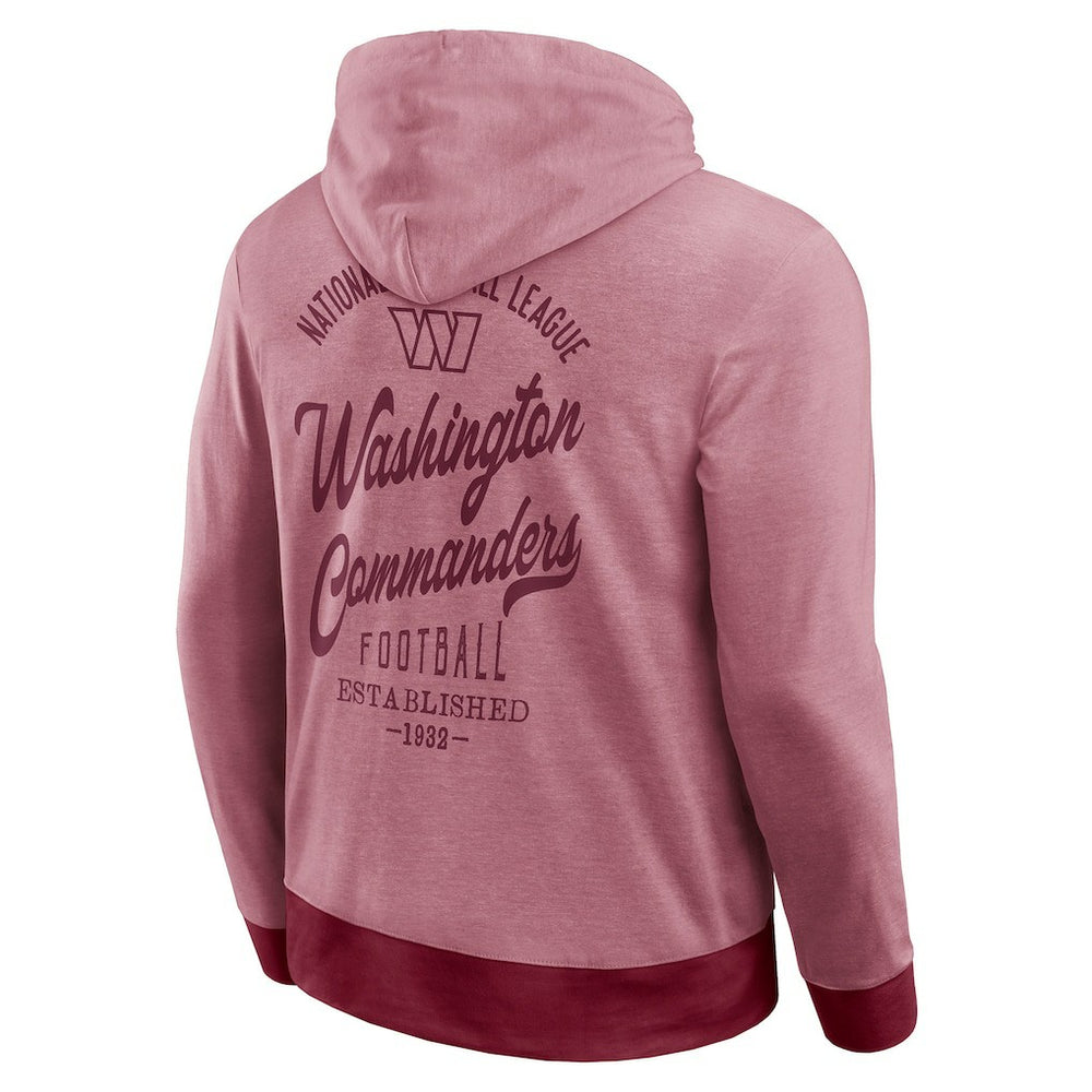 Washington Commanders Darius Rucker Collection Tonal Knit Pullover Hoodie Burgundy