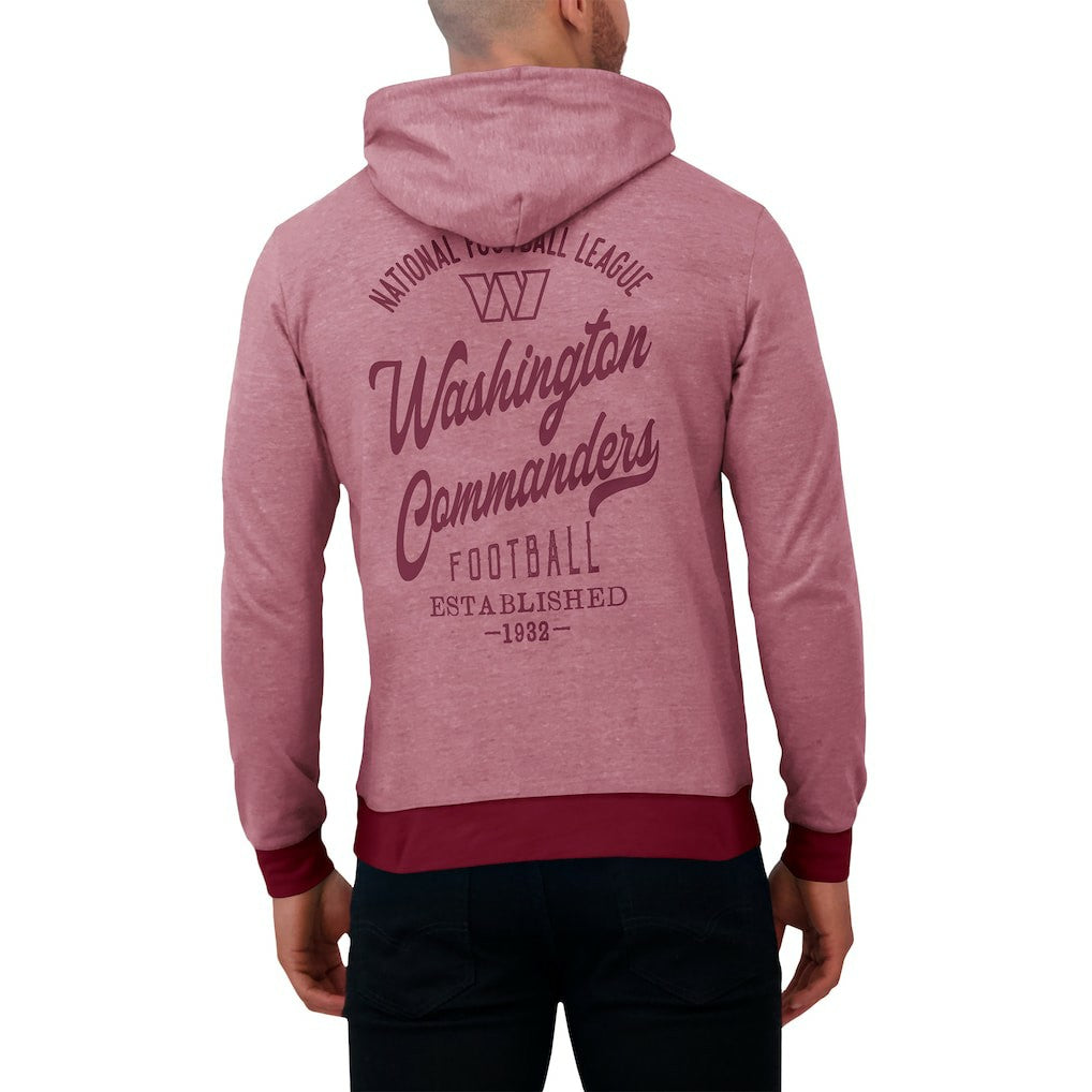 Washington Commanders Darius Rucker Collection Tonal Knit Pullover Hoodie Burgundy