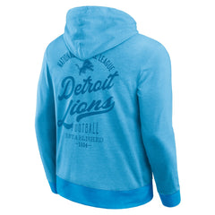 Detroit Lions Darius Rucker Collection Tonal Knit Pullover Hoodie Blue