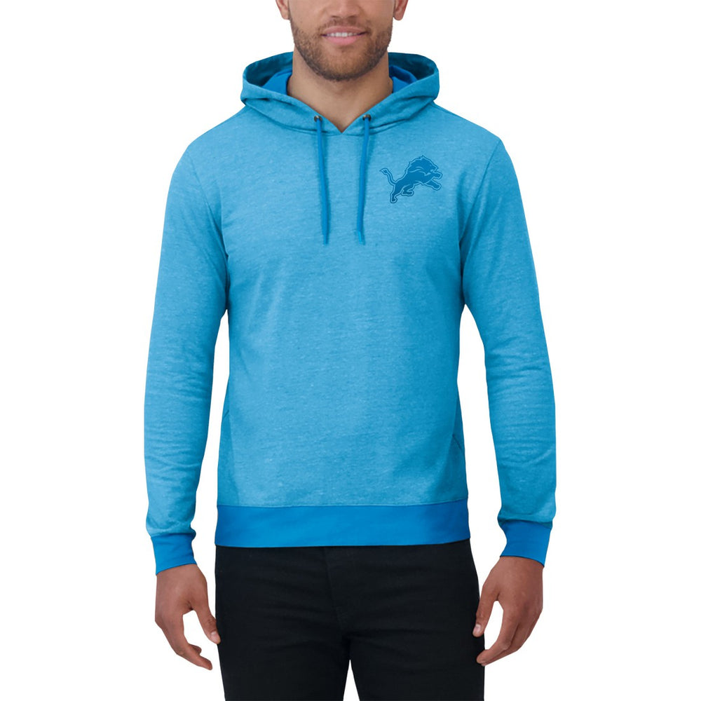 Detroit Lions Darius Rucker Collection Tonal Knit Pullover Hoodie Blue