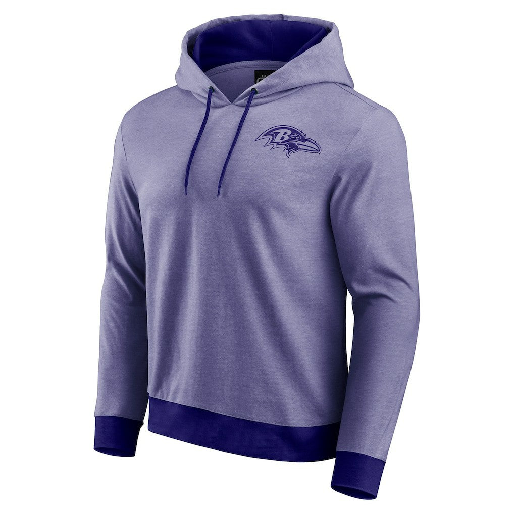 Baltimore Ravens Darius Rucker Collection Tonal Knit Pullover Hoodie Purple