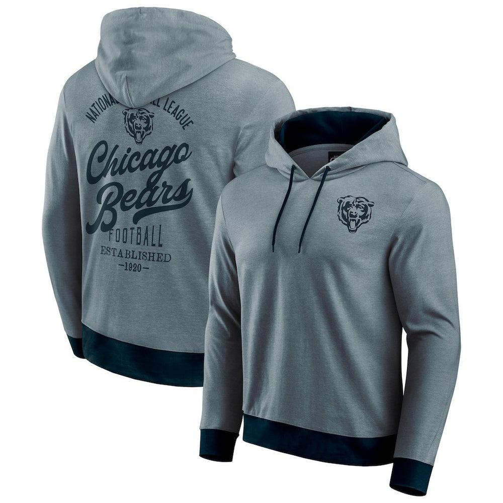 Chicago Bears Darius Rucker Collection Tonal Knit Pullover Hoodie Navy