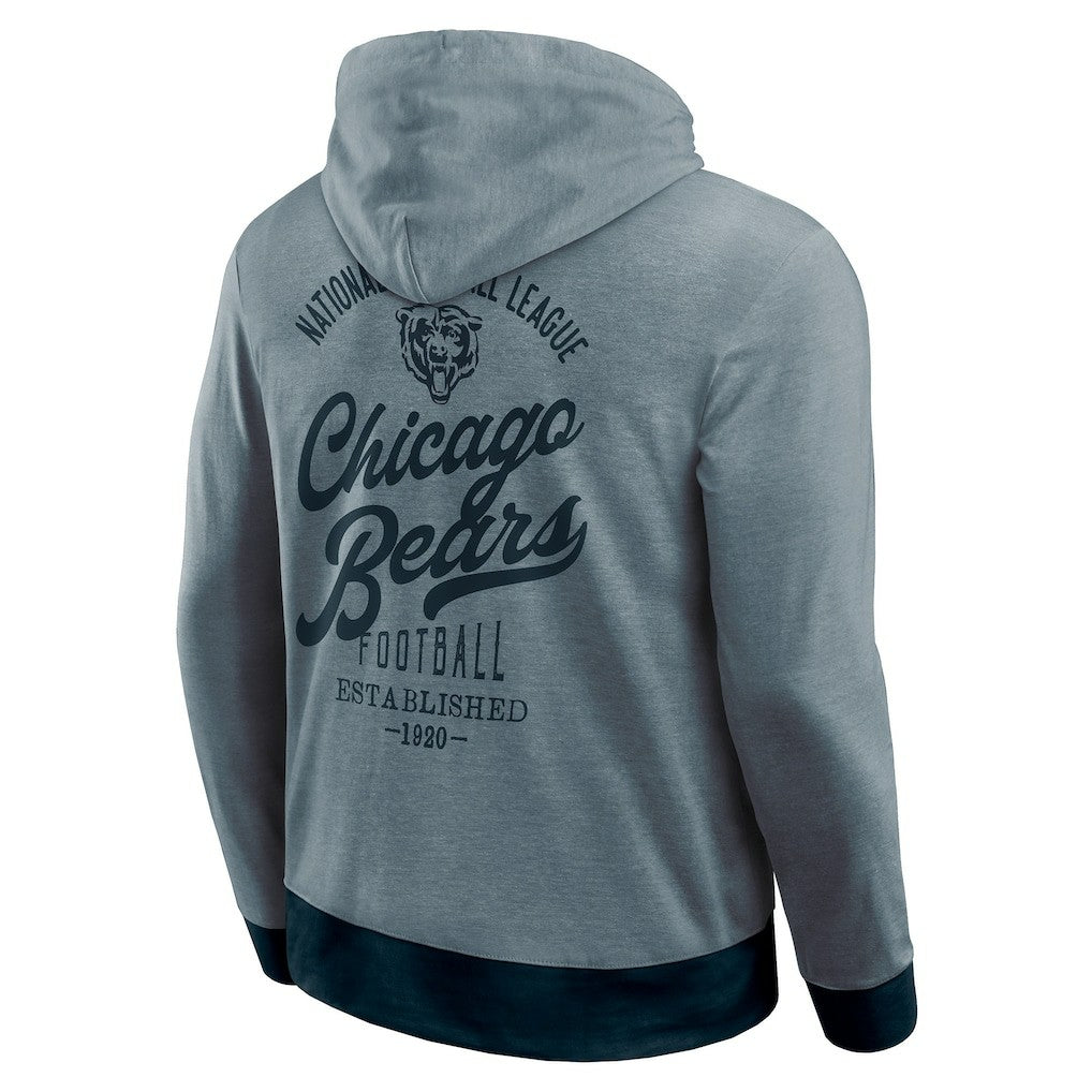 Chicago Bears Darius Rucker Collection Tonal Knit Pullover Hoodie Navy