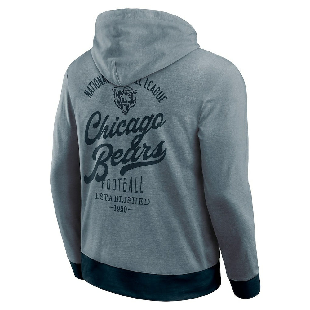 Chicago Bears Darius Rucker Collection Tonal Knit Pullover Hoodie Navy