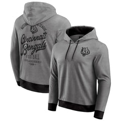 Cincinnati Bengals Darius Rucker Collection Tonal Knit Pullover Hoodie Black