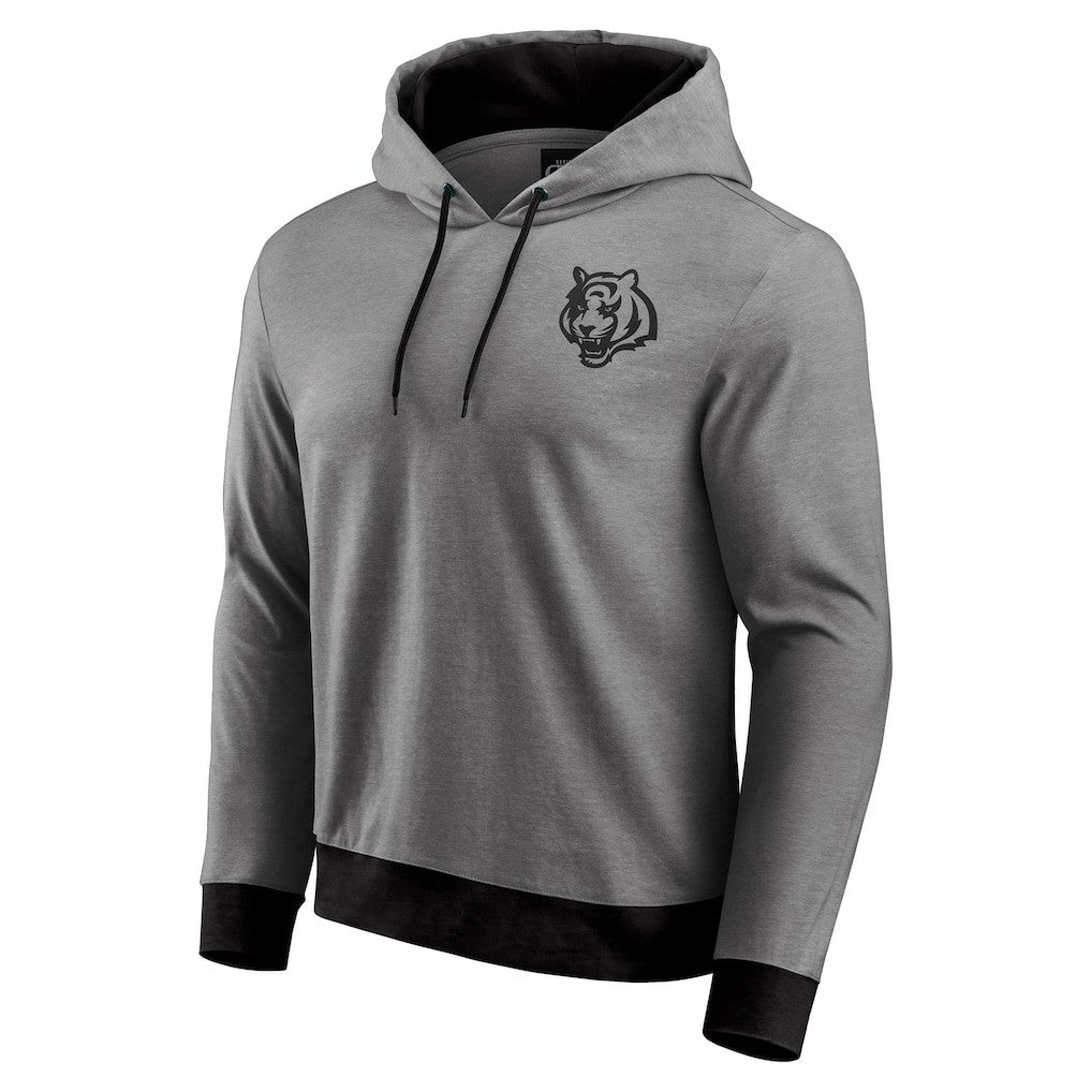 Cincinnati Bengals Darius Rucker Collection Tonal Knit Pullover Hoodie Black