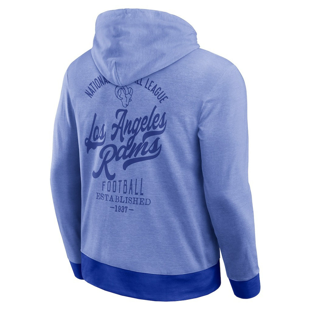 Los Angeles Rams Darius Rucker Collection Tonal Knit Pullover Hoodie Royal