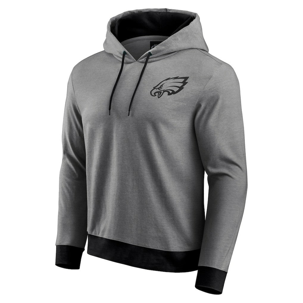 Philadelphia Eagles Darius Rucker Collection Tonal Knit Pullover Hoodie Gray