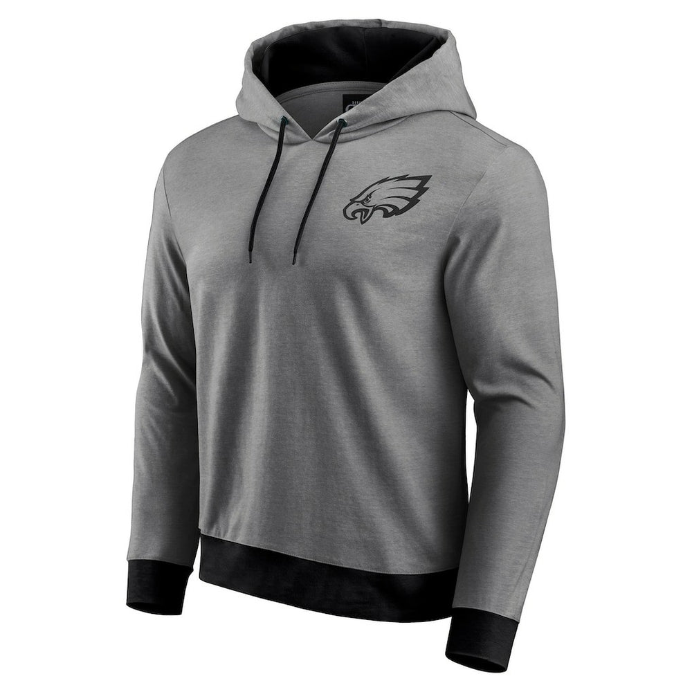 Philadelphia Eagles Darius Rucker Collection Tonal Knit Pullover Hoodie Gray