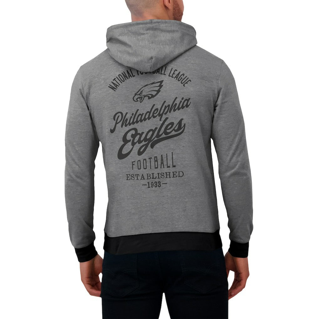 Philadelphia Eagles Darius Rucker Collection Tonal Knit Pullover Hoodie Gray