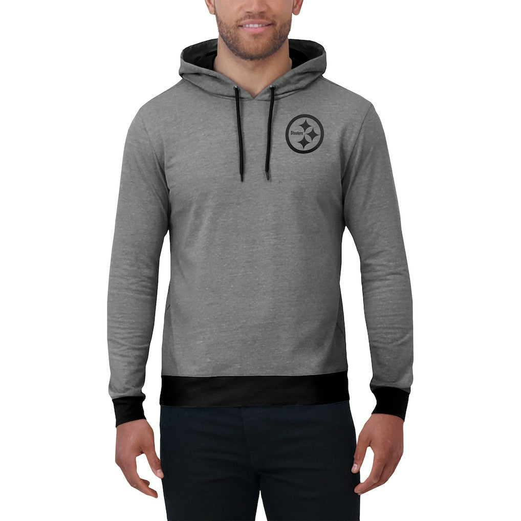 Pittsburgh Steelers Darius Rucker Collection Tonal Knit Pullover Hoodie Black