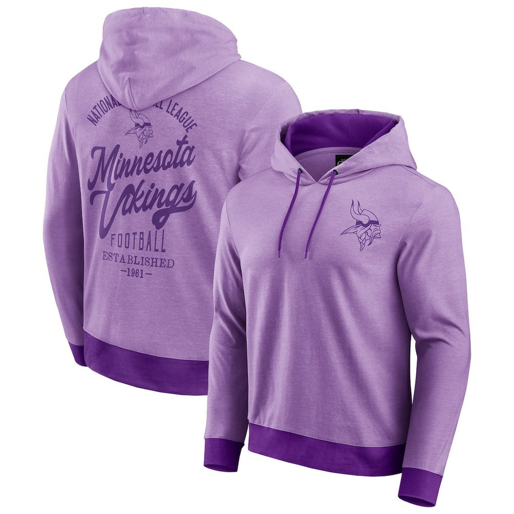 Minnesota Vikings Darius Rucker Collection Tonal Knit Pullover Hoodie Purple