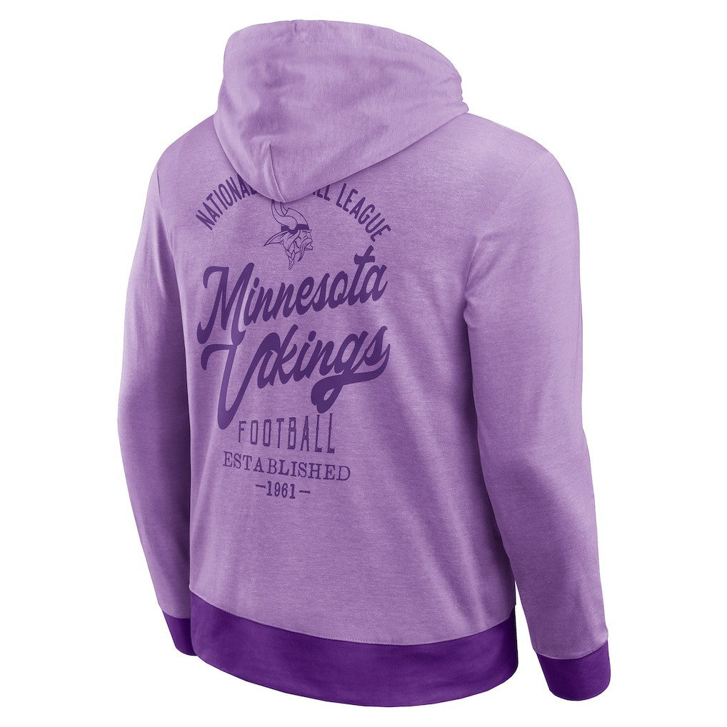 Minnesota Vikings Darius Rucker Collection Tonal Knit Pullover Hoodie Purple