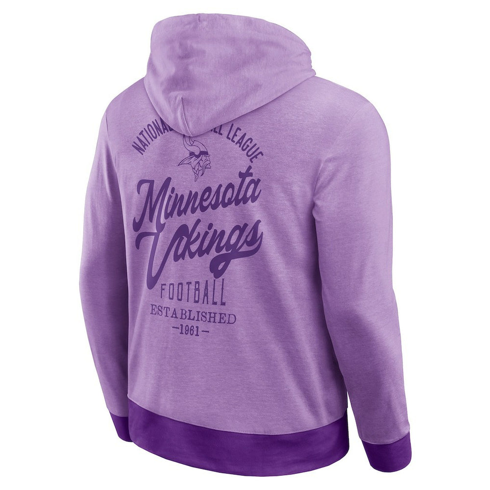 Minnesota Vikings Darius Rucker Collection Tonal Knit Pullover Hoodie Purple
