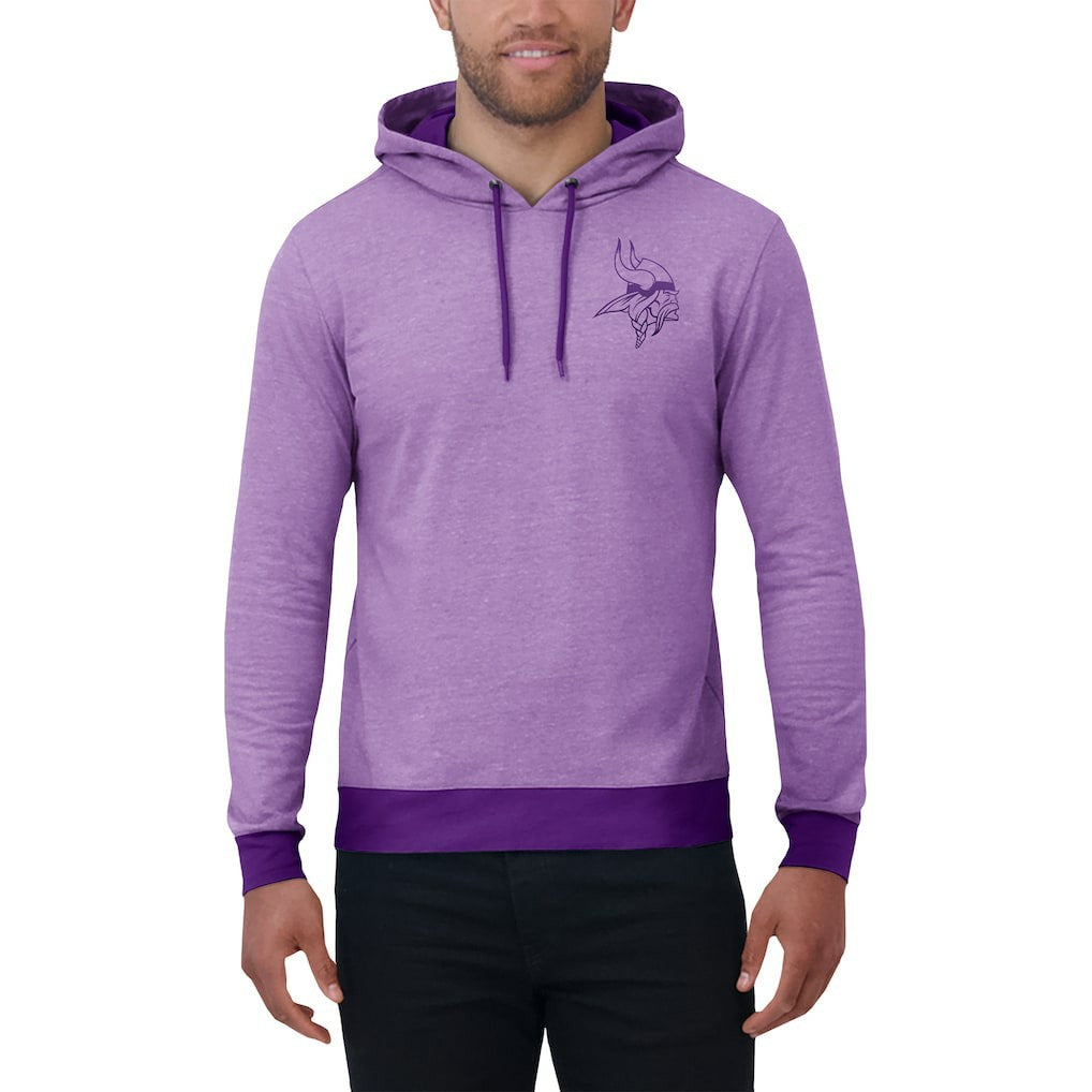 Minnesota Vikings Darius Rucker Collection Tonal Knit Pullover Hoodie Purple
