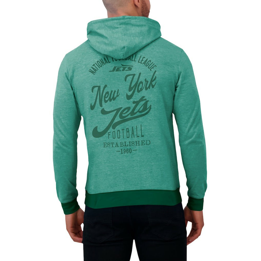 New York Jets Darius Rucker Collection Tonal Knit Pullover Hoodie Green