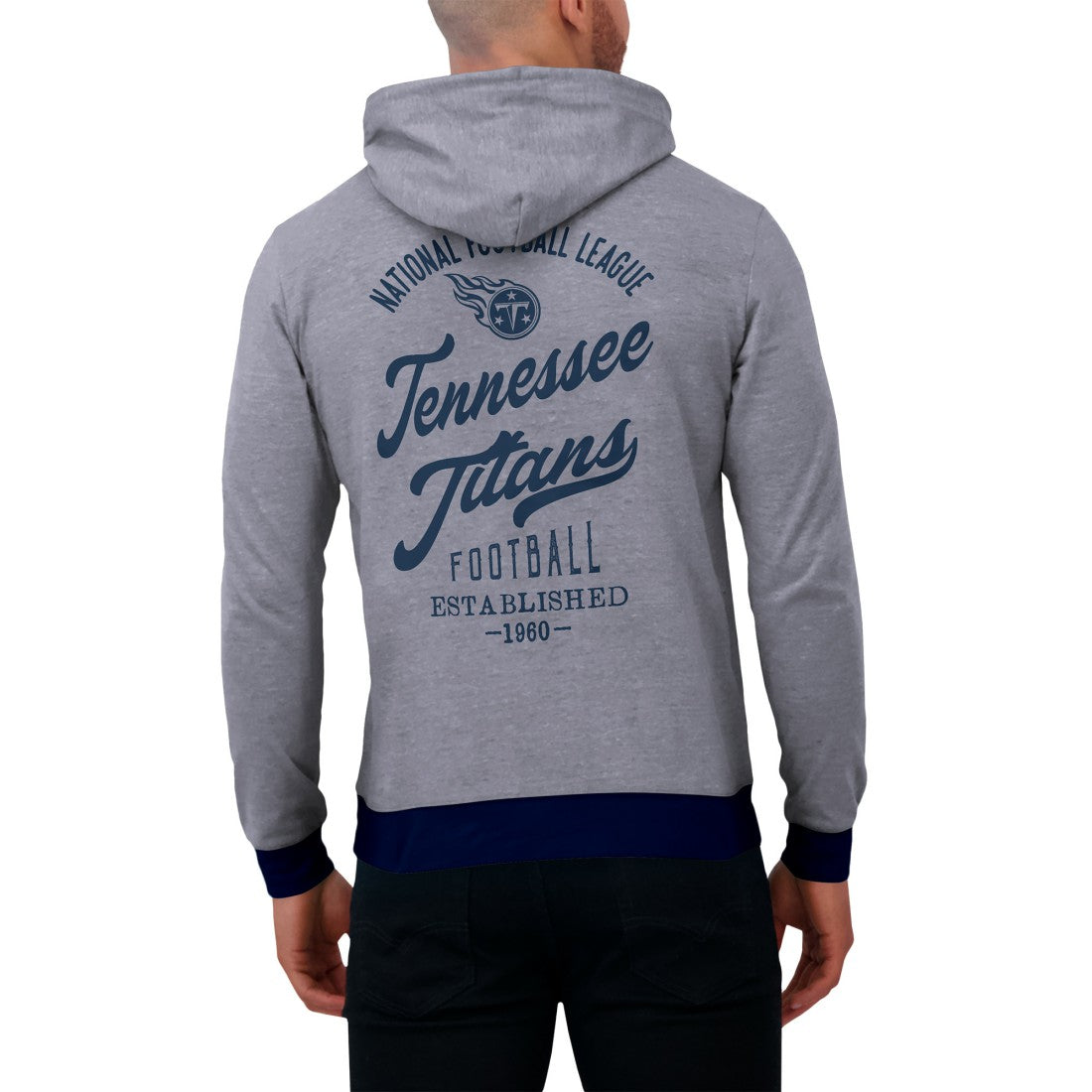 Tennessee Titans Darius Rucker Collection Tonal Knit Pullover Hoodie Navy