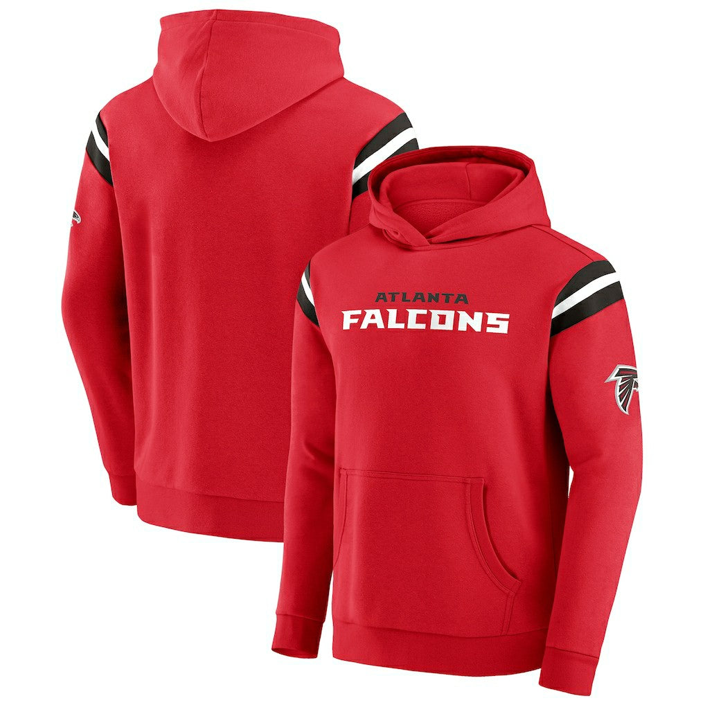 Atlanta Falcons Darius Rucker Collection Football Washed Pullover Hoodie Red