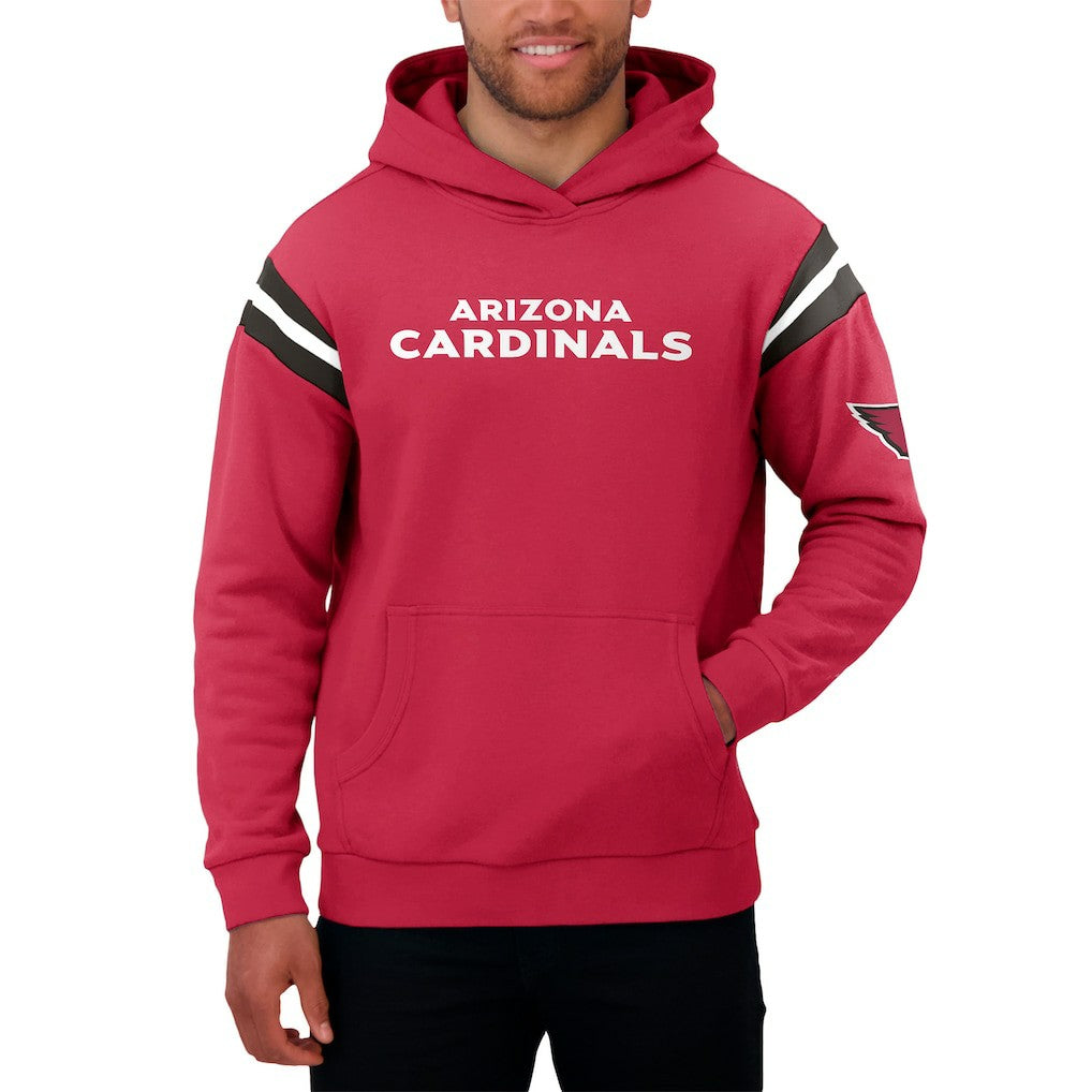 Arizona Cardinals Darius Rucker Collection Football Washed Pullover Hoodie Cardinal