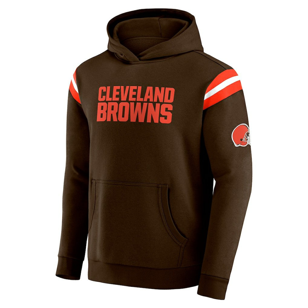 Cleveland Browns Darius Rucker Collection Football Washed Pullover Hoodie Brown