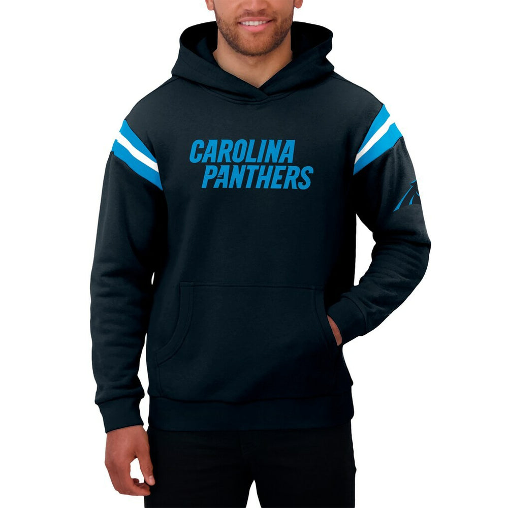 Carolina Panthers Darius Rucker Collection Football Washed Pullover Hoodie Black