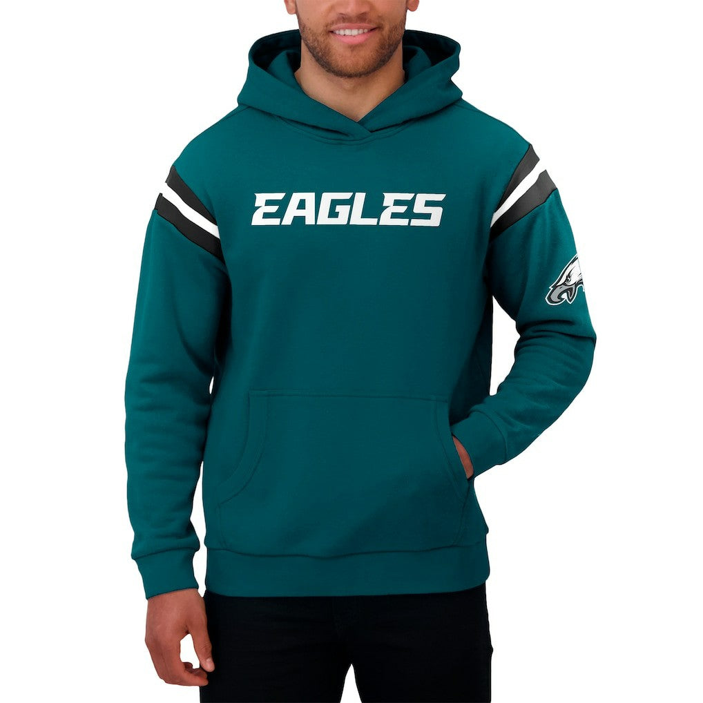 Philadelphia Eagles Darius Rucker Collection Football Washed Pullover Hoodie Green