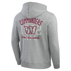 Washington Commanders Darius Rucker Collection Vintage Stripe Full-Zip Hoodie Heather Gray