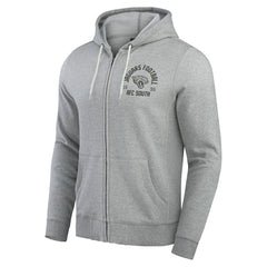 Jacksonville Jaguars Darius Rucker Collection Vintage Stripe Full-Zip Hoodie Heather Gray